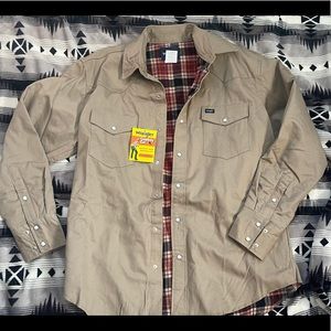 Mens wrangler work shirt